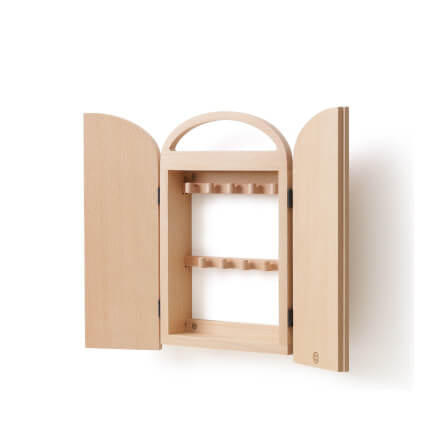 ตู้กุญแจติดผนังดีไซน์สวยไม้บีชจริง Pana Objects รุ่น Miti : Key Cabinets สีไม้บีชธรรมชาติ size 18x5.7x28 ซม_0